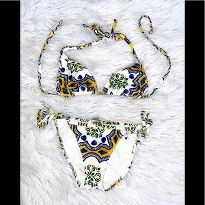 Despi Blue and Gold Bikini